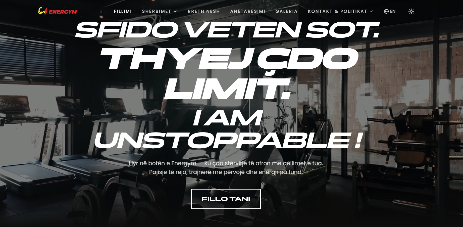 Energym — Fitness platform · Booking & memberships