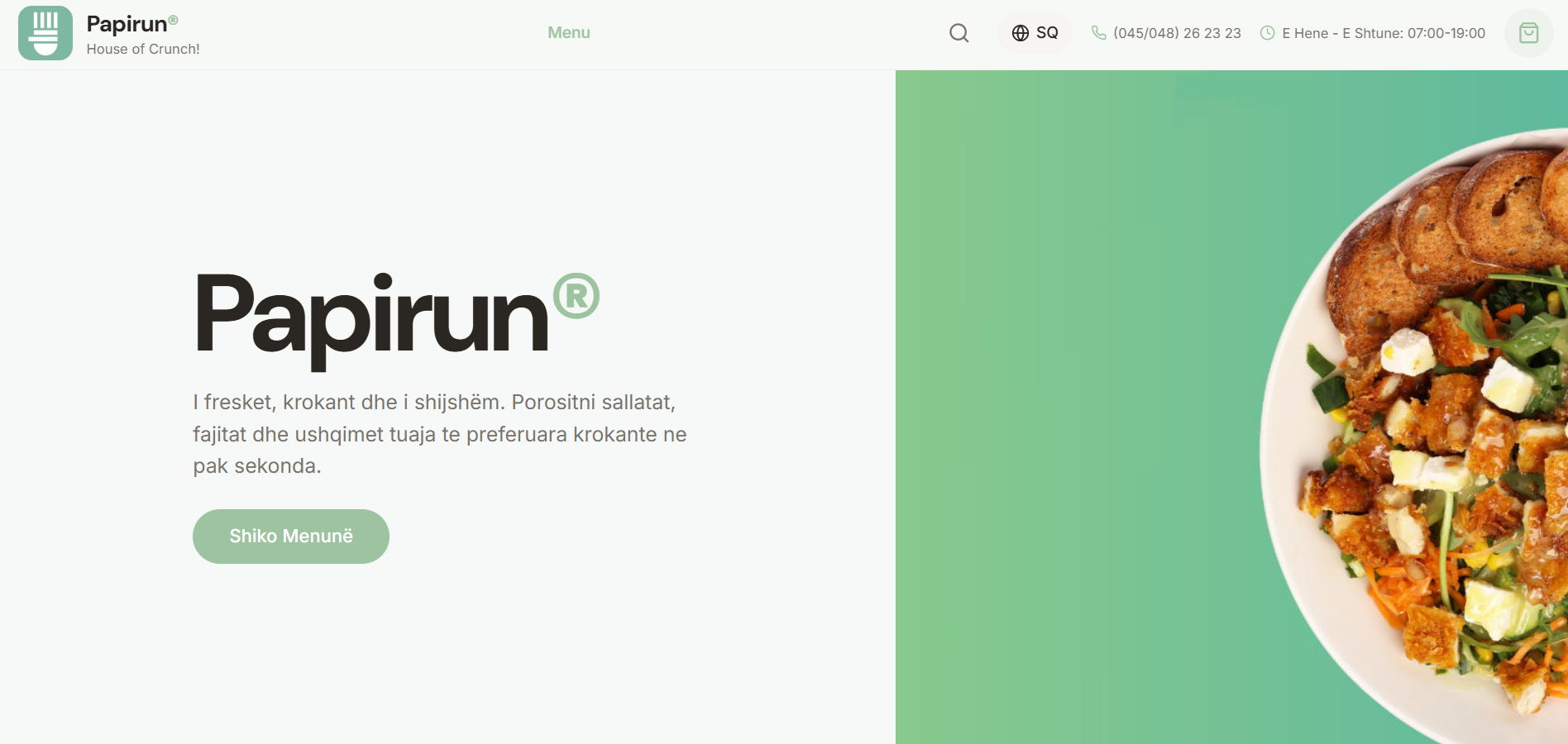 Papirun — Food delivery · Multi-role platform